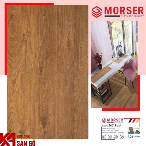 Sàn Gỗ Công Nghiệp 8MM MORSER MC-133